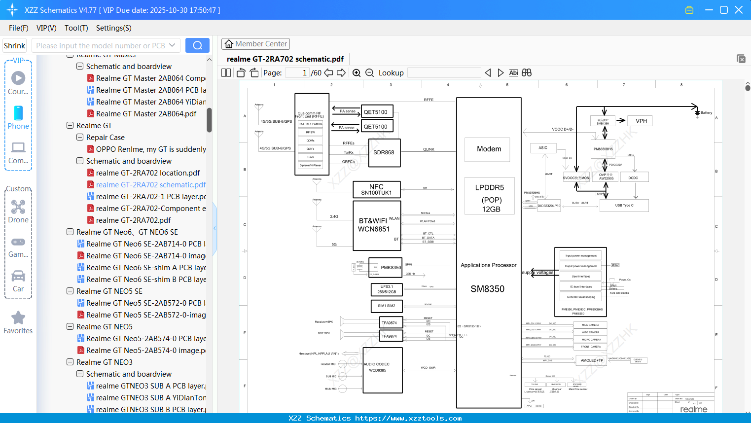 Realme GT-2RA702 Schematic